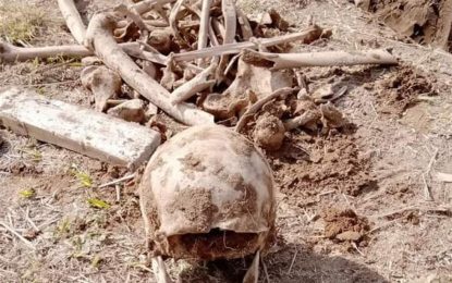 Encuentran restos humanos en una obra en construccion en Rio Tercero