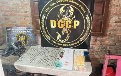 Policiales | Detenidos y secuestro de drogas en Machagai